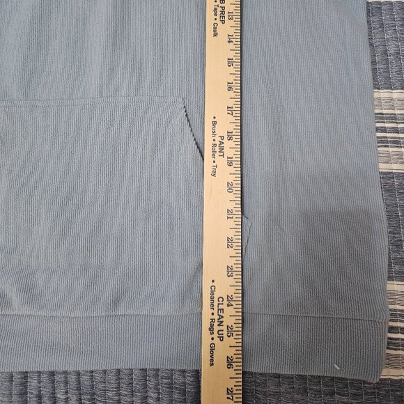 NEW Marc New York Women’s Ribbed 1/4-Zip Pullover Sweatshirt Light Blue Size XL - Picture 6 of 6